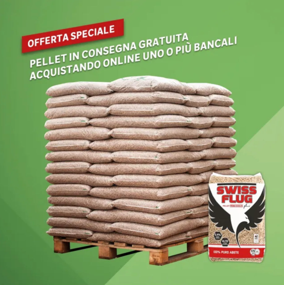 Bancale Pellet Swiss Flug ENplus A1 72 sacchi